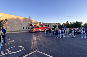 Fire fighters responded to an alarm going off at BC on Thursday morning. 